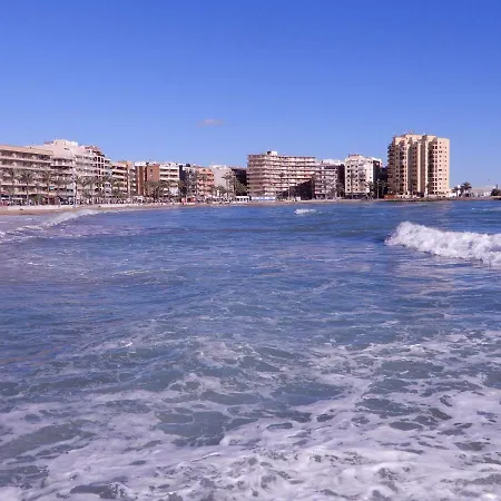 Edificio 1º Linea De Playa, En Paseo Maritimo De Torrevieja, Alicante, Costa Blanca * Torrevieja